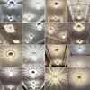 Jiaoying Nórdico Pasillo Vestíbulo Entrada Cristal de Gama Alta Escalera Balcón Cromo Bauhaus Lámpara de Techo Hierro Otro