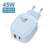 Cabezal de Carga para Teléfono Móvil Ac Ovalado Adaptador 5V2A Cargador de Carga Rápida Pd25Wqc3.0 Compatible con Apple