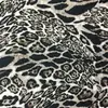 Celebridad de Internet Estampado de Leopardo Tela Estampada Digitalmente Tela de Poliéster Ultradelgada Vestido Sexy de Noche con Tirante al Cuello Tela para Traje de Baño