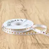 Decai 1cm Fita Coração Hot Stamping Decoração Buquê Material DIY Pacote Laço Flor Fita Embalagem Presente