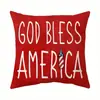 Funda de Almohada del 250º Día de la Independencia Americana Cojín de Sofá Estilo Americano Decoración del Hogar Cojín de Mesita de Noche de Dormitorio