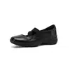 ¡Piel de Vacuno de Primera Capa! Zapatos Mary Jane con Suela Deportiva Silenciosa 2026 Principios de Otoño Elástico Cruzado Cómodos Zapatos para Mujer