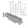 Disipador de Calor de Perfil de Aluminio, Radiador para Placa Base de Amplificador Digital, Enrutamiento, Grado Industrial de Alta Potencia, Bloque de Conductividad Térmica de Dientes Finos