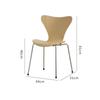 Estilo Nórdico Lujo Ligero Silla Hormiga Silla de Comedor Diseñador Medio Antiguo Hogar Silla de Comedor Celebridad de Internet Café Silla con Respaldo