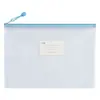 Bolsa para documentos A4, bolsa de almacenamiento impermeable, bolsa de plástico para exámenes, bolsa de documentos con cremallera, bolsa de clasificación, venta al por mayor, color macarrón