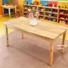 Mesa y silla de madera maciza para jardín de infantes, juego de mesa, juguete para bebé, escritorio de aprendizaje de educación temprana, escritorio para manualidades y escritura