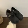 Zapatos para mujer estilo Birkenstock, con forro de felpa, que aumentan la altura, colección otoño/invierno 2026, zapatos Mary Jane de suela gruesa, zapatos de algodón cálidos y acogedores