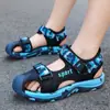 Sandalias para Niños de Punta Cerrada Verano 2026 Estilo Nuevo Zapatos Camuflaje para Niños Medianos y Grandes Suela Suave Antideslizante Deportivas Zapatos de Playa para Niños Modernas