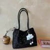 Bolsa Tote de Gran Capacidad para el Trabajo y los Viajes Diarios, Sólida de Color Simple para Mujer, Nuevo Estilo Primavera 2026, Casual Personalizado, Bolso de Hombro para Estudiantes