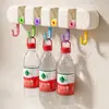 Gancho para Mopa Sin Taladro Hogareño Almacenamiento de Baño Soporte para Mopa Montado en Pared Escoba Fuerte Estante para Mopas Sin Rastro