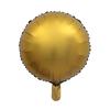 Nuevo globo redondo metálico de 18 pulgadas decoración para fiesta de boda globo de aluminio metálico esmerilado suministros al por mayor
