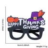 Suministros de Decoración para Acción de Gracias Gafas para Adultos y Niños Ambiente de Fiesta Festiva Accesorios para Fotos Pavo Monturas de Gafas Divertidas