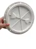 Tapa de Inspección Redonda para Cubierta de Yates Marinos, Tapa Blanca Antideslizante con Agujero para la Mano, Tapa de Inspección