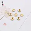 Cobre Dorado Antiguo Cuentas Espaciadoras Pequeñas Estilo Nepales Xizang Cuentas Espaciadoras Cuentas Sueltas Alta Retención de Color DIY Pulsera de Múltiples Piedras Preciosas Accesorios de Joyería