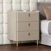 Mesita de noche moderna minimalista de madera maciza para dormitorio, uso doméstico, armario de almacenamiento simple de alta gama para apartamentos de alquiler