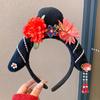 Banda para el cabello con bandera noble, accesorios para el cabello de palacio antiguo, tocados, diadema para niñas, tarjeta para el cabello, ropa Han antigua