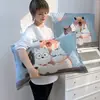 Fundas de almohada de gasa de algodón puro Snap-On, un par de fundas de almohada extra gruesas para el hogar, individuales para adultos, transpirables, absorbentes de sudor