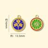 Dorado Mate Cinco Caminos Dios de la Riqueza Arena Dorada Accesorios para Joyería DIY Colgante Gota de Aceite Pulsera Collar Pulsera para Mujer Colgante con Cuentas