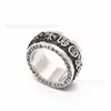 Anillo de fundición de acero inoxidable europeo y americano, anillo de transferencia giratorio, acero de titanio, moda nacional, anillo giratorio de descompresión