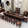 Mesa de Té de Madera Maciza, Tetera, Mesa de Té de Oficina Estilo Chino Nuevo Madera de Barco Viejo, Sala de Estar, Combinación de Mesa de Té y Sillas para el Hogar