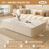 Mesa de Centro Estilo Creme para Sala de Estar, Novo Modelo 2025, Conjunto de Mesa de Centro Pequena Tendência e Gabinete de TV