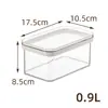 Plástico de Grado Alimenticio Nuevo Cuadrado Colgable Transparente Tarro de Almacenamiento Tarro Sellado Tarro de Almacenamiento de Granos
