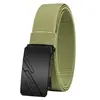 Cinto Tático de Lona Masculino Baluma Alta Elasticidade Clássico de Nylon com Fivela Automática Moda Versátil Estilo de Negócios