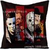 Fronha de Halloween Mais Vendida da Amazon Abóbora Fantasma Fronha Decorativa Material de Linho Venda Direta da Fábrica