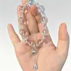 Pulsera de Cristal Blanco Natural, Pulsera de Calabaza de Cristal de Transferencia, Nuevo Estilo Chino de Alta Gama, Regalo para Niñas y Mejores Amigas, Mayoreo