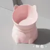 Comedero elevado para gatos con orejas y protección para el cuello, anti-derrames, boca inclinada, plástico, suministros de comedero elevado para gatos mascotas