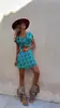Vestido de falda con estampado de dos caras de manga corta de verano europeo y americano nuevo de Amazon 2023