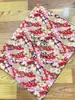 Algodón Estampado en Caliente Estilo Japonés (Ola de Flores) Tela de Algodón Estampada Estilo Japonés Cheongsam Tela de Lona para Equipaje Dinastía Han