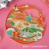 Ímãs de Geladeira Personalizados de Cidades com Design Cultural e Criativo Estilo Chinês, Artesanato Magnético DIY, Ímãs de Geladeira de Metal, Lembranças de Viagem