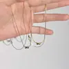 Collar de Lazada de Gama Alta Simple de Nicho para Mujer Cadena Exquisita Elegante para la Clavícula Estilo Ins de Lujo Ligero Estilo Novia