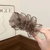 Pinza grande para el pelo estilo coreano para mujer, pinza banana para coleta alta, suave y elegante, lindo accesorio para el cabello