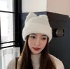 Ganga Especial Gorro de Punto de Celebridad de Internet Gorro de Invierno Cálido y a Prueba de Viento Gorro de Invierno para Mujer Lindo Gorro con Protección para las Orejas Gorro para Mujer