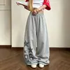 Pantalones casuales holgados retro americanos, pantalones deportivos para mujer, nuevos para primavera y otoño, callejeros, hip-hop, versátiles, para danza jazz, pantalones de chándal
