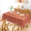 Mantel con Patrón de Año Nuevo de Caqui, Mantel para Mesa de Café, Mantel Desechable para Mesa de Hogar de Peva Impermeable a Prueba de Aceite Engrosado