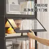 Estantería de almacenamiento transparente a prueba de polvo de múltiples capas simple transfronteriza para uso en el hogar y dormitorio, gabinete de almacenamiento de pie y estantería