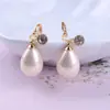 Moda Europea y Americana Clip de Oreja de Perla Joker Clip de Oreja Pequeño Gota de Agua Fresca Clavo Pendientes de Moda Femeninos Suministro Directo de Fábrica