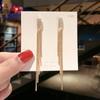 Pendientes de Metal Geométricos Retro con Aguja de Plata S925 para Mujer, Diseño de Nicho, Pendientes de Alta Gama, Lujo Accesible, Pendientes Atmosféricos al Mayoreo