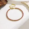 Europa y Estados Unidos pulsera de titanio y acero con diamantes transfronteriza nueva para mujer estilo frío de múltiples filas llena de diamantes con incrustaciones de microcirconita joyería adornos para la mano de hombre y mujer