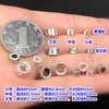 Plata de Ley S925 Finamente Elaboradas Seis Palabras Mantra Espaciadores Perlas Espaciador de Agujero Grande Joyería de Cristal Accesorios DIY para Hacer Pulseras y Collares