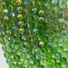 Contas redondas de vidro de cristal azul safira cortadas AB cor 96 superfície disco rígido corte contas DIY cordão várias cores disponíveis