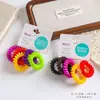 Clásico Negro Tienda de 3 Yuan Banda para el Cabello de Cable de Teléfono Mediana Cuerda para el Cabello Montada en Tarjeta Económica de 5 Bandas de Goma para el Cabello Estilo K