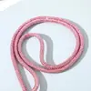 2024 Creativo 6 Filas Strass Lanyard para Teléfono Cadena Larga Correa de Muñeca Anti-Caída Universal Portapase de Trabajo