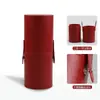 Soporte para Brochas de Maquillaje Multifuncional Contenedor de Almacenamiento Nube Verde Gran Capacidad Puente Azul Cubo a Prueba de Polvo Cubo de Almacenamiento de Piel Cielo Claro con Tapa