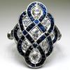 El fabricante de joyas más vendido de Hecheng desea un anillo de zafiro de comercio electrónico transfronterizo con un anillo de mujer retro en Europa y Estados Unidos.