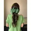 Pinza de Plátano de Malla Esponjosa~Vibras Perezosas Estilo Hong Kong 2026 Nuevo Pinza de Moda para el Cabello Accesorio de Moda para el Cabello