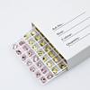 Cristal Dongzhou 8*6mm oval puntiagudo accesorios para joyería DIY color huevo de paloma pequeño broca para uñas nuevo venta al por mayor